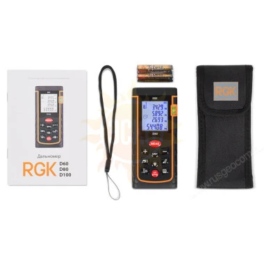 Комплект лазерного дальномера RGK D80 и термометра AMO T105