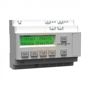СУНА-121 контроллер для групп насосов с поддержкой датчиков 4…20 мА и RS-485