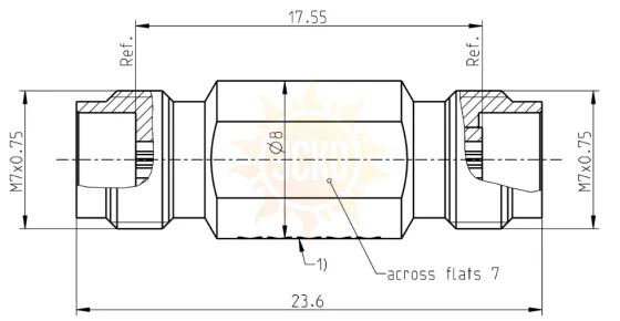 Переход коаксиальный 1.85F-1.85F-67A