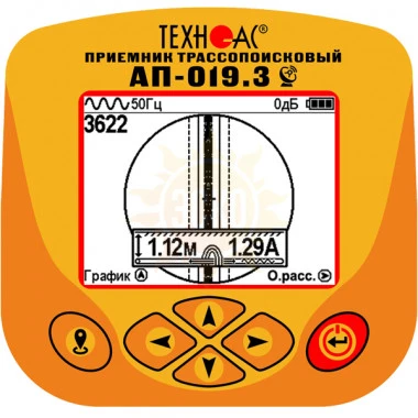 ТЕХНО-АС  Атлет AГ-319К-СКИ — трассоискатель с возможностью контроля качества изоляции и функцией сохранения координат GPS/Глонасс