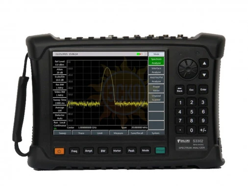 Портативный анализатор спектра SALUKI S3302SC (от 9 кГц до 9 ГГц)