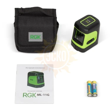 Комплект: лазерный уровень RGK ML-11G + штатив AMO A150