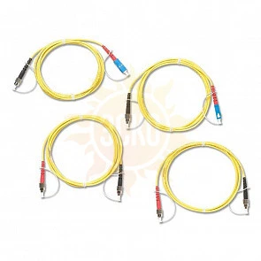 Комплект одномодовых тестовых эталонных кабелей Fluke Networks SRC-9-SCFC-KIT (2 м) для тестирования оптоволоконных кабелей FC (2 SC/FC, 2 FC/FC)