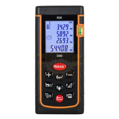 Лазерный дальномер RGK D80 (с поверкой)