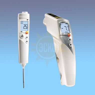 testo 831/106 — комплект пирометра и термометра пищевого