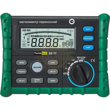 ПрофКиП Е6-17 мегаомметр цифровой (50В ... 1000В)