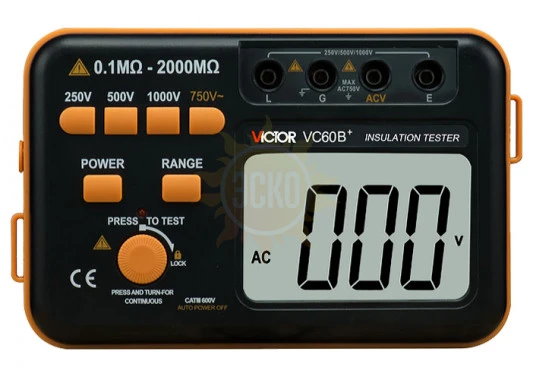 Victor VC60B+ - измеритель сопротивления изоляции