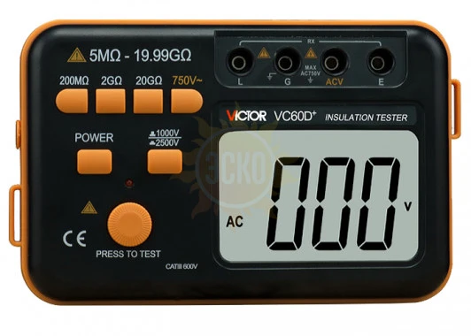 Victor VC60D+ - измеритель сопротивления изоляции