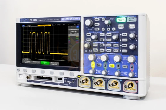 С7-334С — осциллограф смешанных сигналов четырехканальный 350 МГц