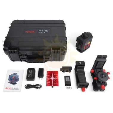 Лазерный уровень RGK PR-4D Red с красным лучом