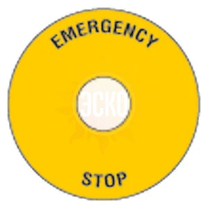8LM2TAU114 Пластиковый диск для грибовидных кнопок, 60мм, желтый