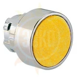 8 LM2T B105 Толкатель кнопки в металлическом корпусе, утапливаемый, без фиксации, (без крепежного основания ..AU120), цвет желтый
