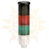 8LT4K03BG Световая колонна с непрерывным свечением с прерывистым или непрерывным звуковым сигналом, зеленый красный, 24 VDC