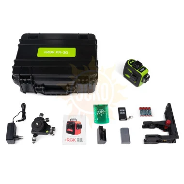 Комплект: RGK PR-3G + штатив RGK LET-150 приемник RGK LD-9 рейка RGK LR-2