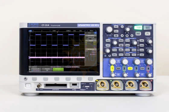С7-314 — осциллограф четырехканальный 100 МГц