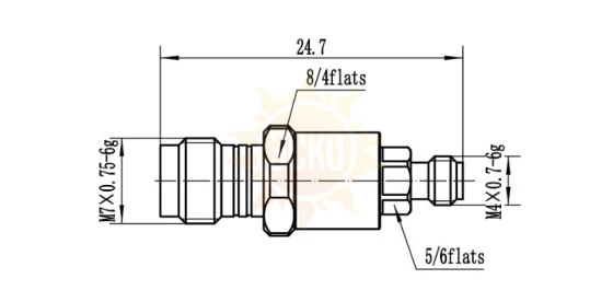 Переход коаксиальный AKIP-1.85/1.0-FF01