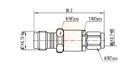 Переход коаксиальный AKIP-1.85/1.0-FM01