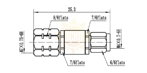 Переход коаксиальный AKIP-1.85/1.0-MM01