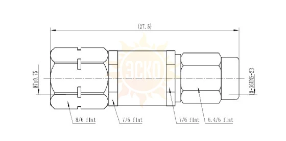 Переход коаксиальный AKIP-2.4/2.4-MM01