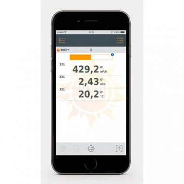 Testo 405i — смарт-зонд термоанемометр с Bluetooth, управляемый со смартфона/планшета