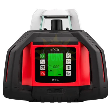 Комплект: ротационный нивелир RGK SP-502 с калибровкой + штатив RGK SH-170 рейка RGK LR-2