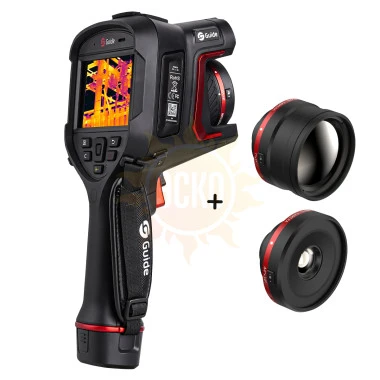Тепловизор Guide H2 в комплекте с телеобъективом 7° x 5° и широкоугольным объективом 44° x 34°