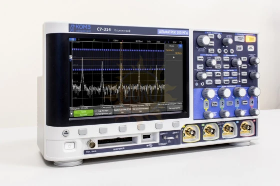 С7-314 — осциллограф четырехканальный 100 МГц