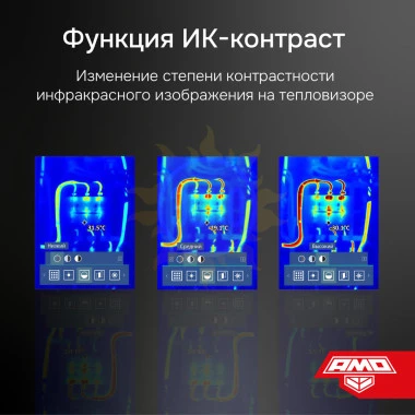 Комплект тепловизора AMO T822 с поверкой и термогигрометра AMO H608
