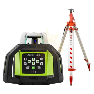 Комплект: ротационный нивелир RGK SP-612G + элевационный штатив RGK SH-340