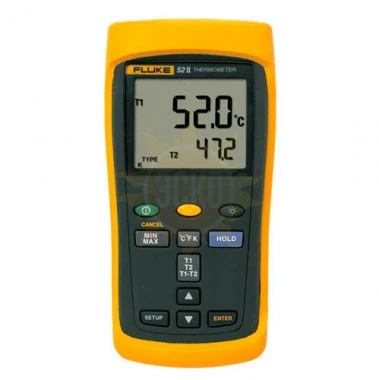 Fluke 52 II 60Гц — двухканальный цифровой термометр