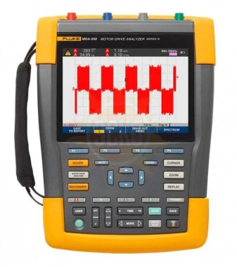 Fluke MDA-550-III — анализатор работы электроприводов четырехканальный с валом двигателя и гармониками