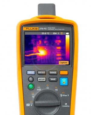 Fluke 279 FC/iFlex — мультиметр-тепловизор с гибкими клещами и футляром