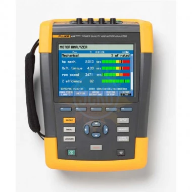 Fluke 438 II/INTL — анализатор качества электроэнергии и работы электродвигателей (с токовыми клещами, международная версия)