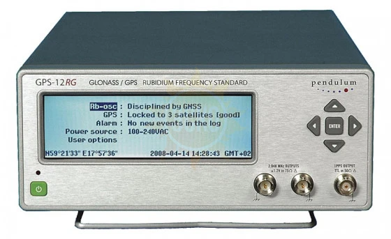 GPS-12RG - рубидиевый стандарт частоты с синхронизацией по GPS