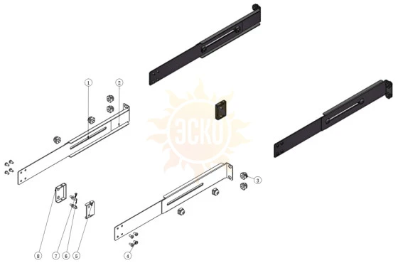 Комплект IT-E154C для монтажа АКИП-1158