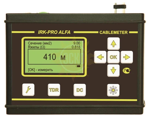 CableMeter E - рефлектометр + мост для измерения длины и входного контроля силового кабеля