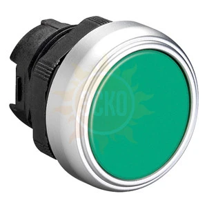 LPC B103 Толкатель кнопки пластиковый, утапливаемый, без фиксации, (без крепежного основания ..AU120), цвет зеленый