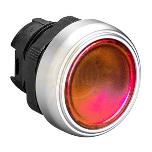 LPC BL104 Толкатель кнопки пластиковый с возможностью подсветки, утапливаемый, без фиксации, (без крепежного основания ..AU120), цвет красный