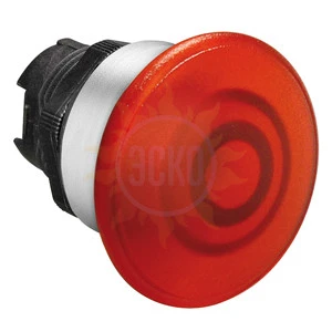 LPCBL6144 Толкатель грибовидной кнопки d=40 мм в пластиковом корпусе, с возможностью установки подсветки, без фиксации, (без крепежного основания ..AU120), цвет красный