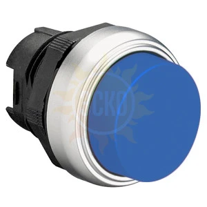 LPCQ206 Толкатель кнопки c фиксацией, выступающий тип, пластиковый (без крепежного основания ..AU120) цвет синий