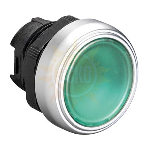 LPCQL103 Толкатель кнопки c фиксацией, с возможностью установки подсветки, пластиковый (без крепежного основания ..AU120) цвет зеленый