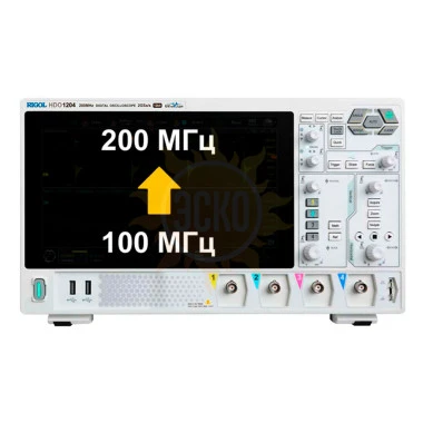 Опция расширения полосы пропускания со 100 МГц до 200 МГц DHO1000-BWU10T20