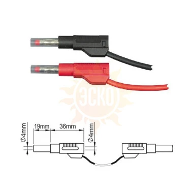 ПрофКиП PTL908-1 измерительные провода 4 мм Male-Male