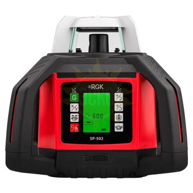 Комплект: ротационный нивелир RGK SP-502 с калибровкой + элевационный штатив RGK SH-340