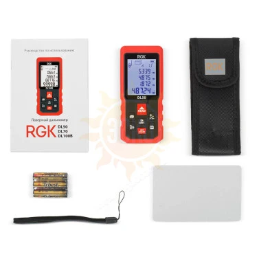 Комплект  дальномера RGK DL50 и термометра AMO T105
