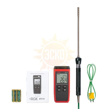 RGK CT-11+TR-10A — контактный термометр с зондом температуры воздуха