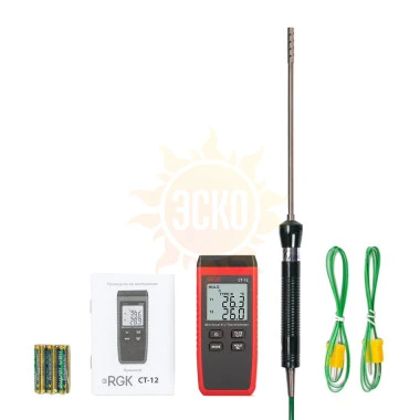 RGK CT-12+TR-10A — контактный термометр с зондом температуры воздуха