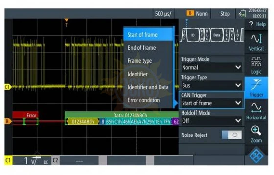 Опция синхронизации и декодирования шин CAN-FD Rohde & Schwarz RTH-K9