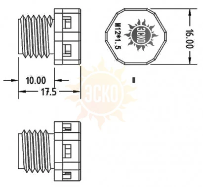 резьба: M12 x 1.5 x 8.5