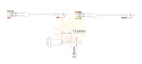 Опция 08 измерительные кабели для 4-проводных измерений
